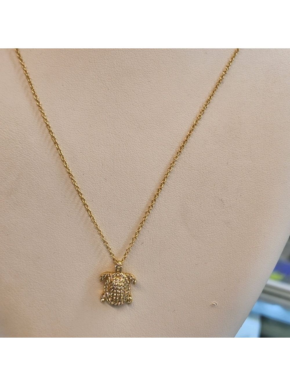 Brand New Sterling Silver 925 Turtle  Necklace